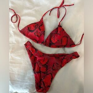 Red Bikini Set